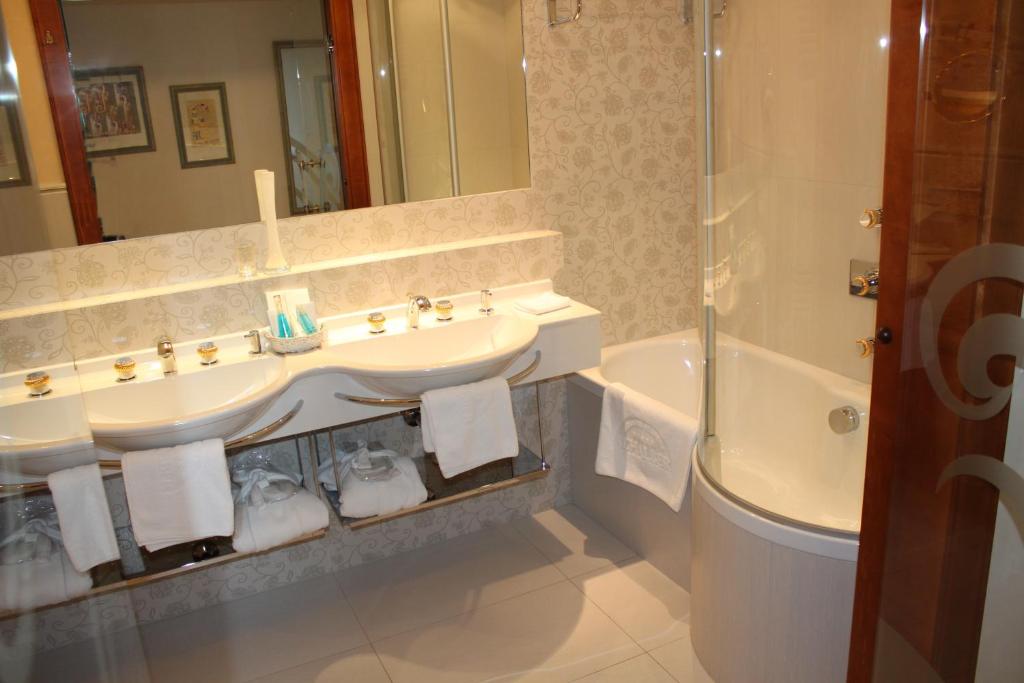 Koupelna v ubytování Wellnessresidenz Schalber