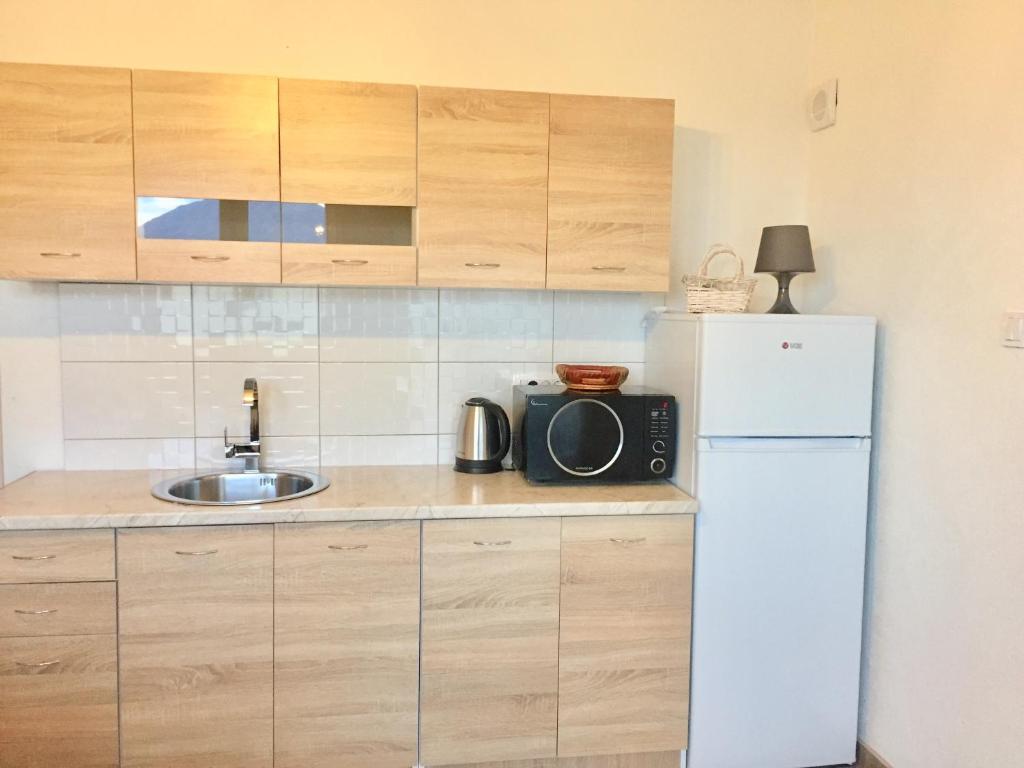 Кухня или мини-кухня в Aparthotel Monterria
