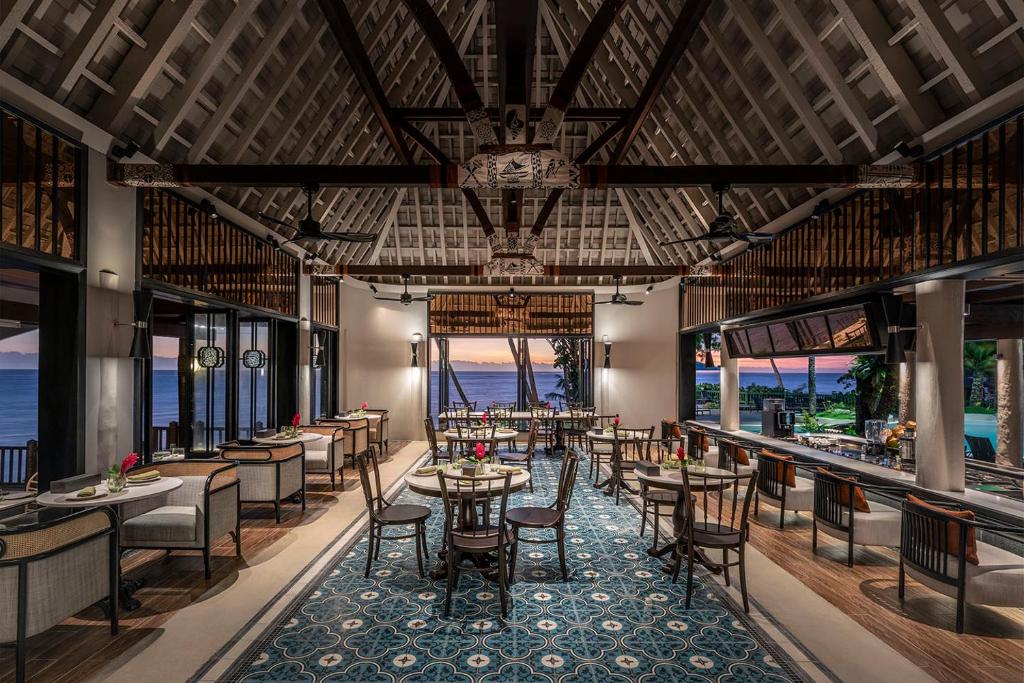 Restaurace v ubytování Shangri-La Yanuca Island, Fiji