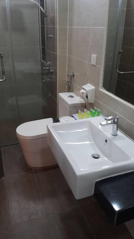 Koupelna v ubytování Desaru, Bayu Balau Beach Resort