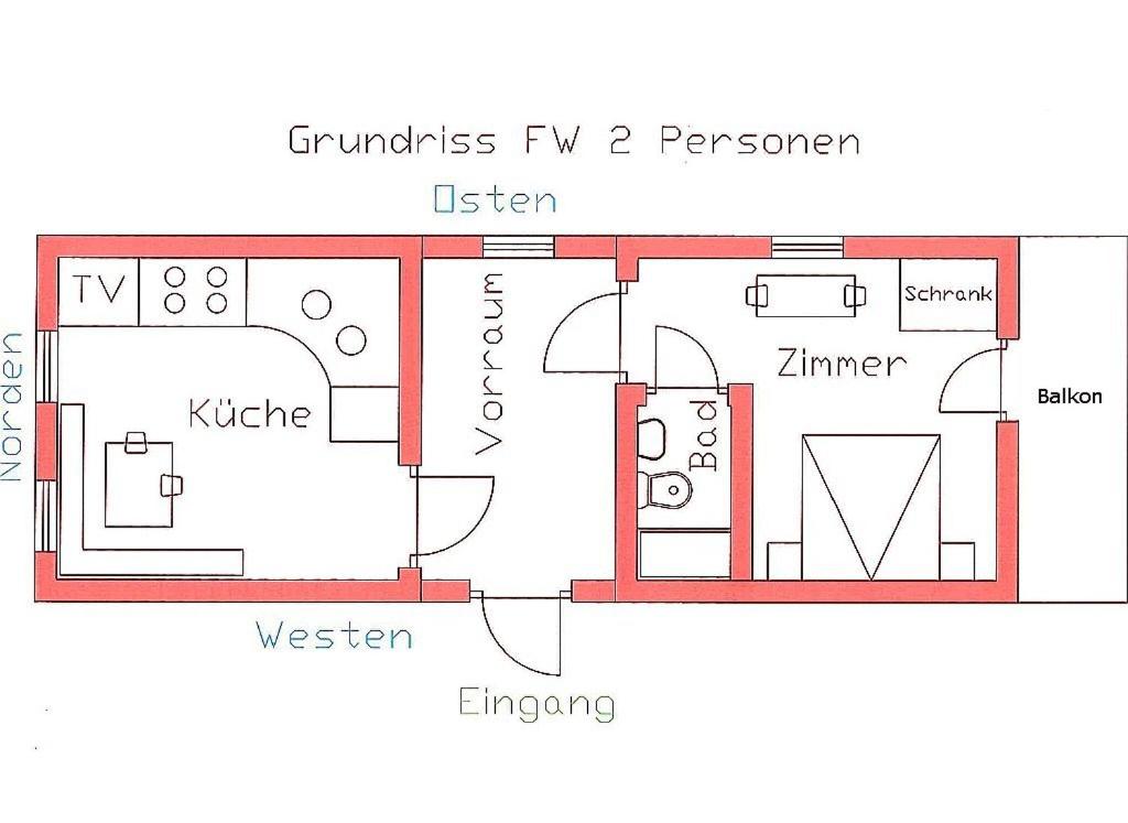 Plán poschodí v ubytovaní Haus Annemarie Apartments Kartitsch - Hochpustertal