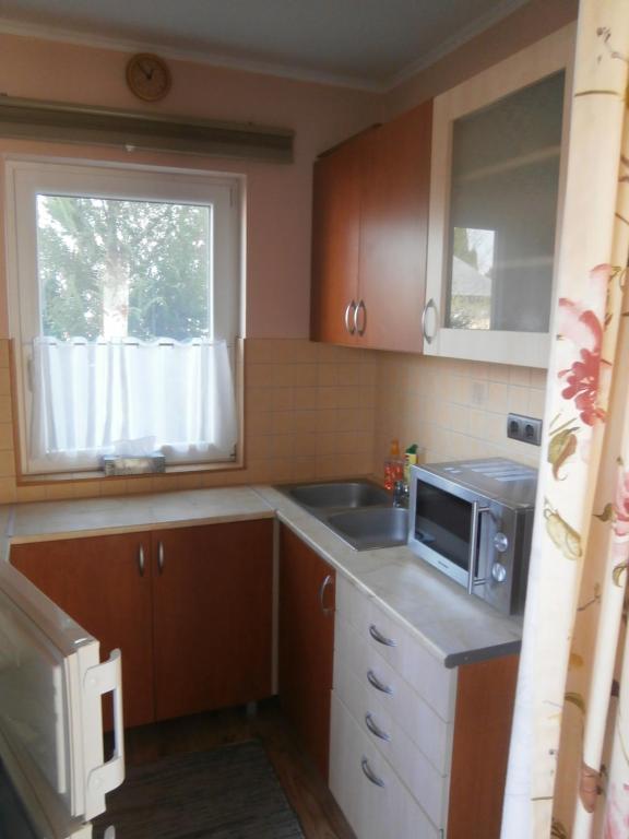 Kuchyň nebo kuchyňský kout v ubytování Lipót-Haus