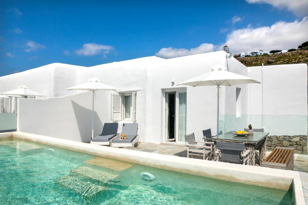 Amperian Mykonos Suites & Villas - 两居室公寓，带私人游泳池和海景
