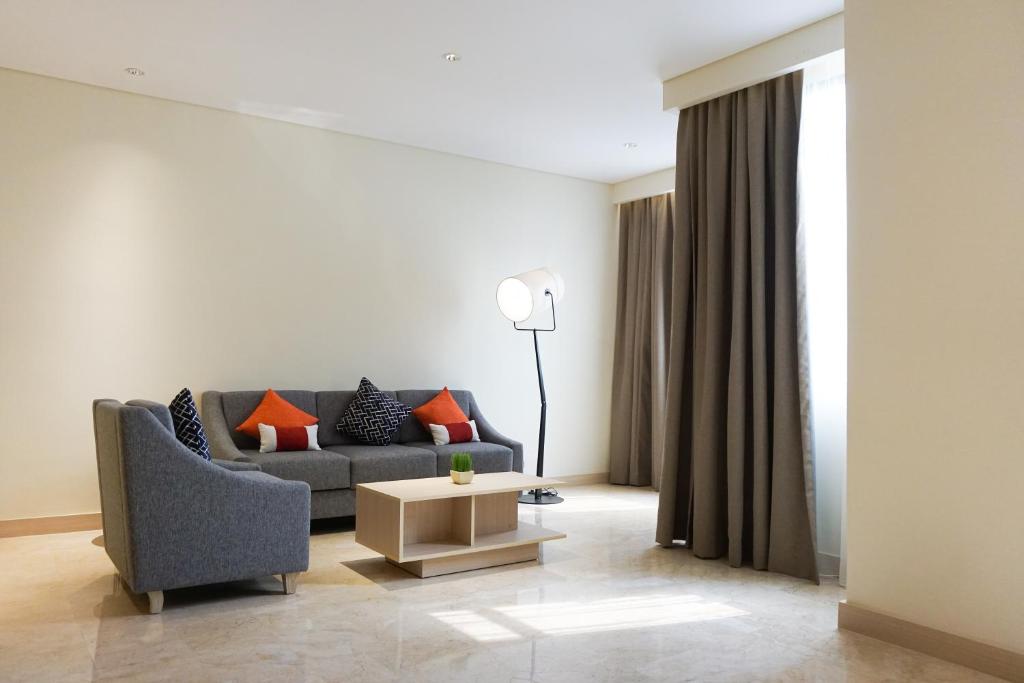 Posezení v ubytování Midtown Residence Simatupang Jakarta