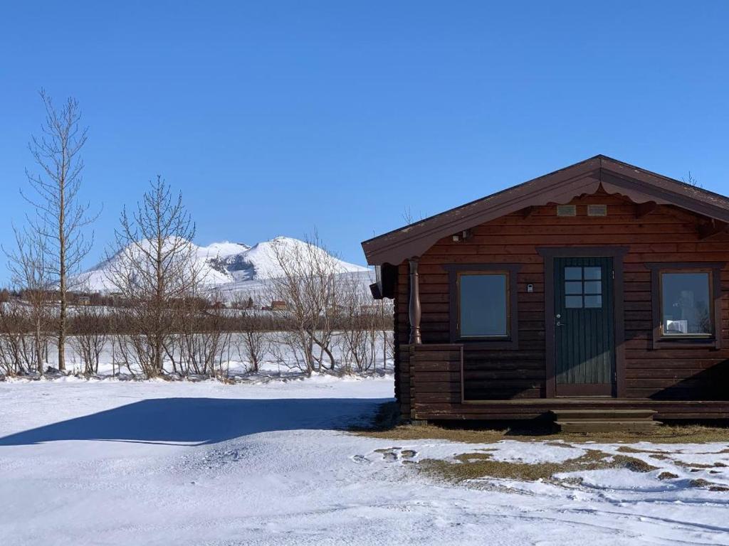 Hellisholar Cottages om vinteren