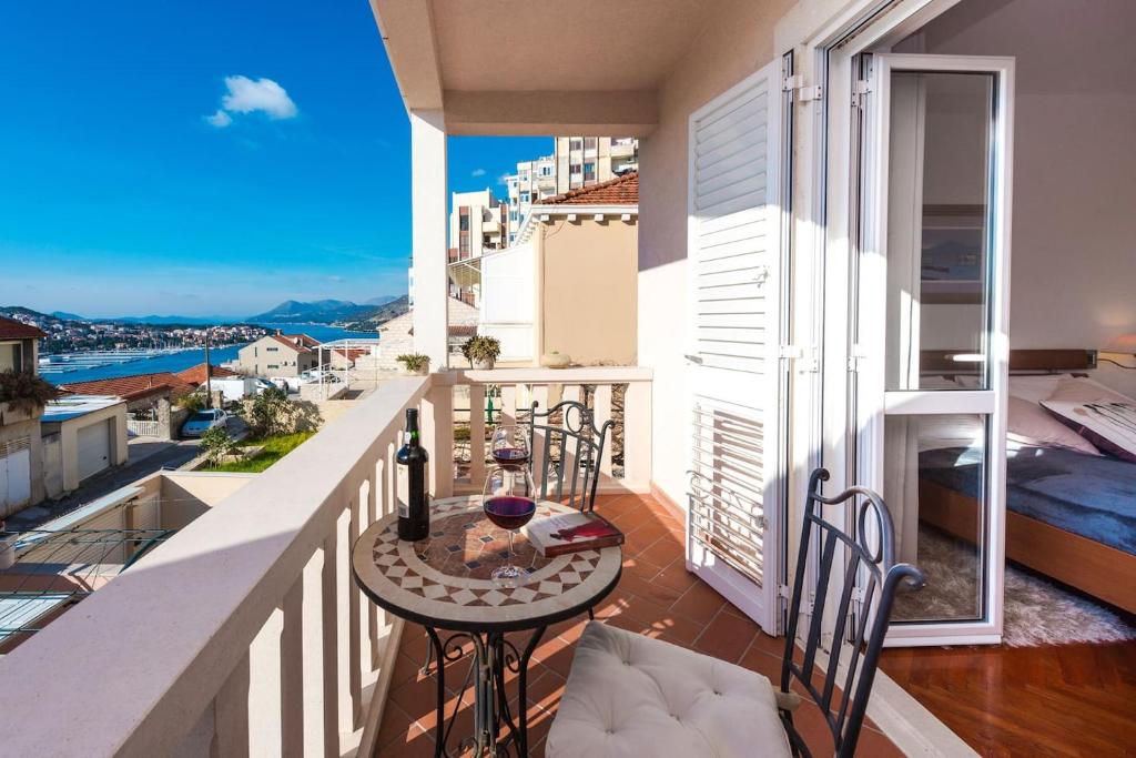 Balkón nebo terasa v ubytování Luxury apartment Tara
