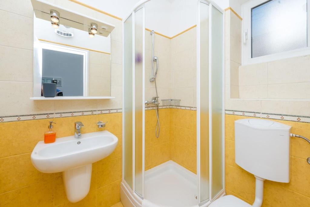 Koupelna v ubytování Luxury apartment Tara