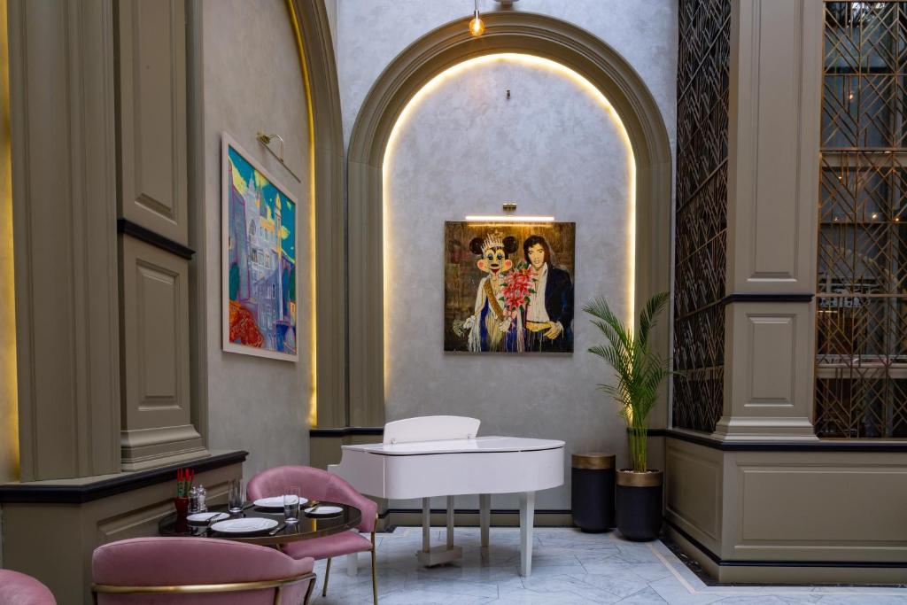 Posezení v ubytování ART Gallery Hotel