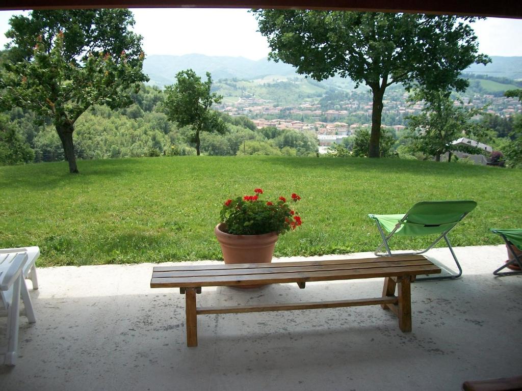 Výhľad na hory alebo výhľad na hory priamo z of the country house