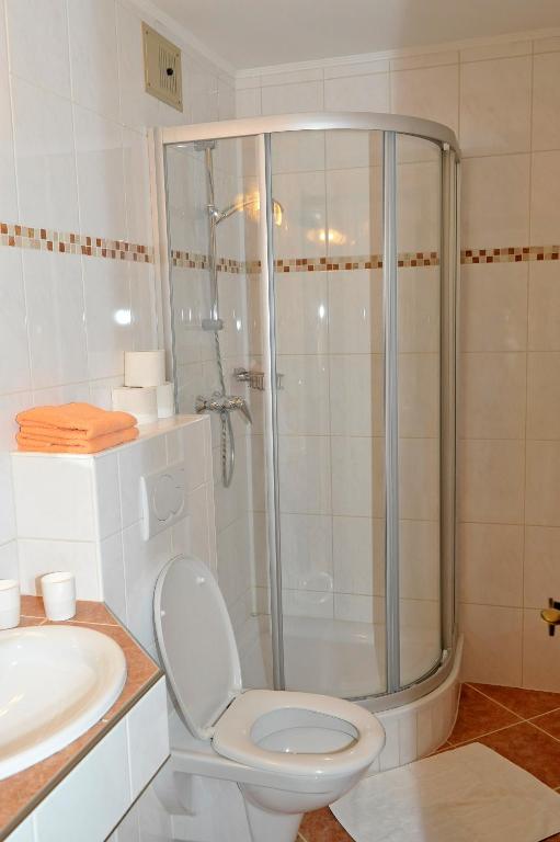 Koupelna v ubytování Feichtlehnerhof