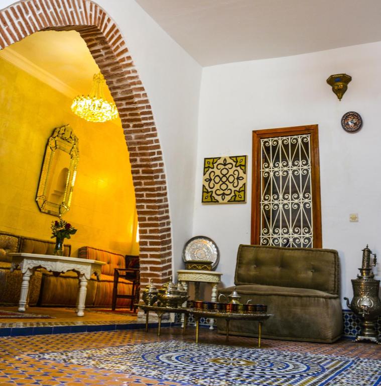 Een zitgedeelte bij Riad Dari