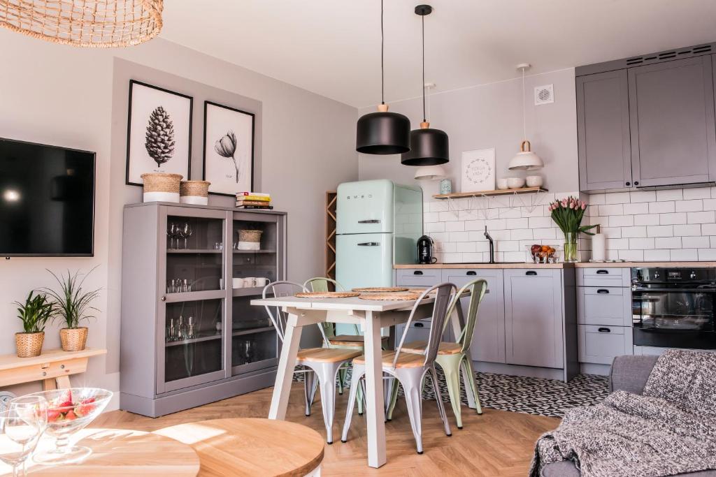 Kuchyňa alebo kuchynka v ubytovaní Apartament przy Zachodnim