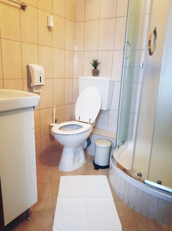 Koupelna v ubytování Guesthouse Kovačević