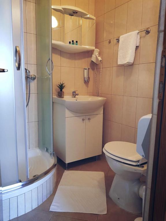 Koupelna v ubytování Guesthouse Kovačević