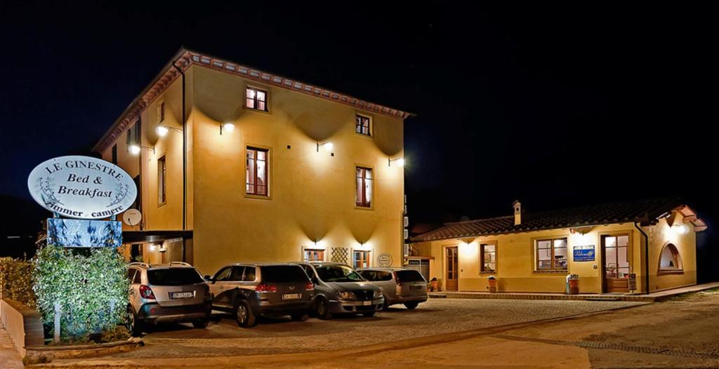 The building in which a panziókat is located
