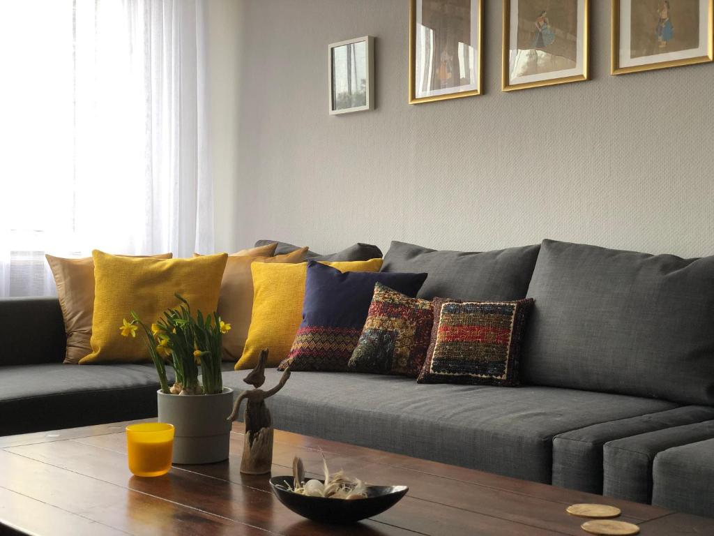 Posezení v ubytování Fi-Ferienhaus