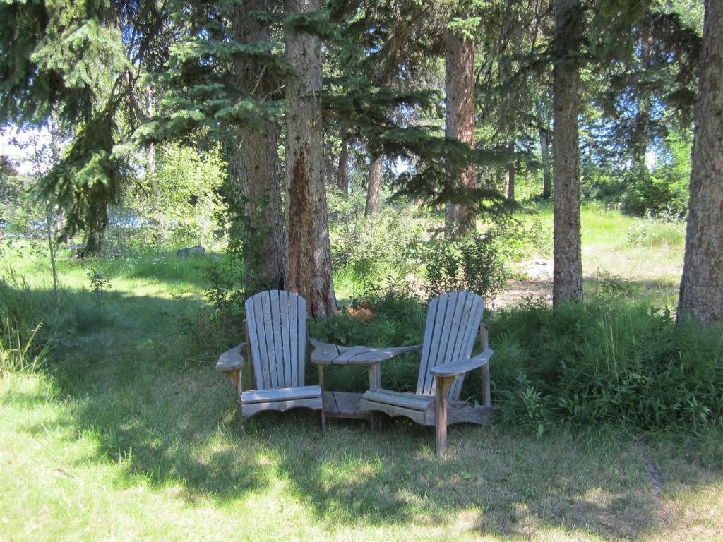 Zahrada ubytování Ruth Lake Lodge Resort