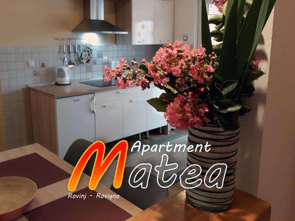 Dapur atau dapur kecil di Apartment Matea