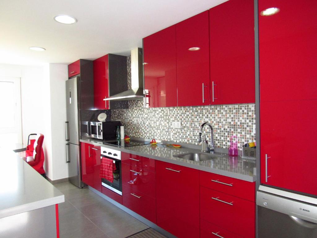 Kuchyň nebo kuchyňský kout v ubytování Torreon del Mar Penthouse Deluxe