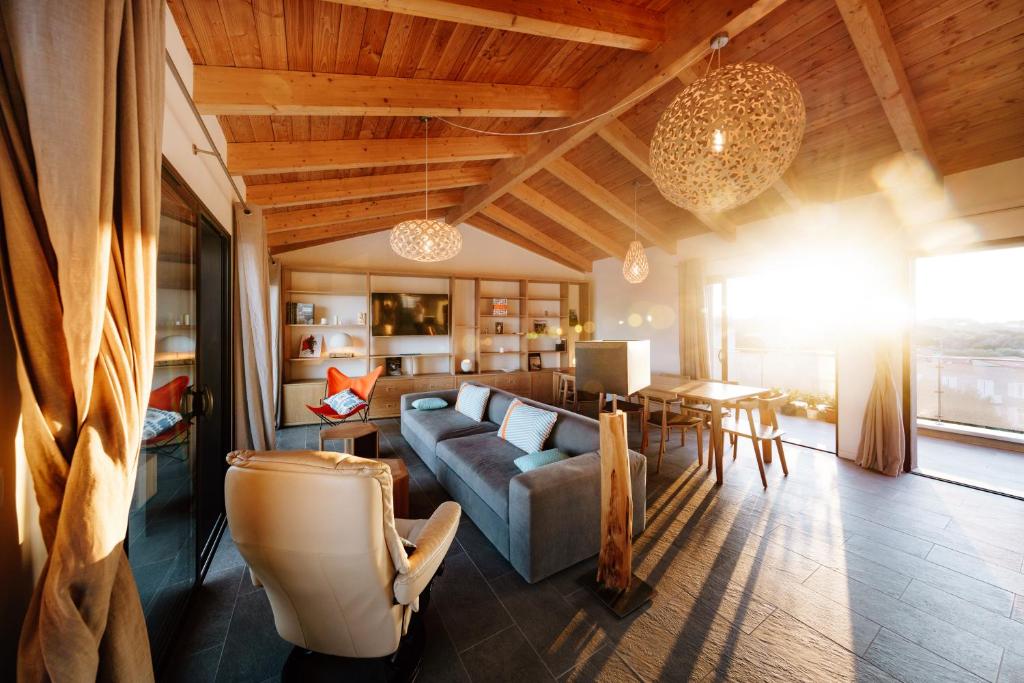 Posezení v ubytování Citta di Lume Suites & Lofts