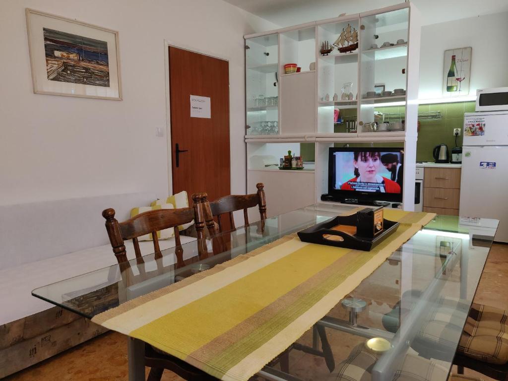 Kuchyň nebo kuchyňský kout v ubytování Apartment Zorić Grebaštica