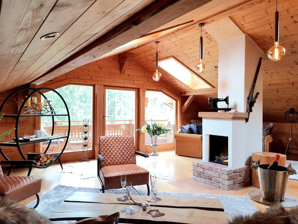Posezení v ubytování CHALET BELLE WILD by Belle Stay