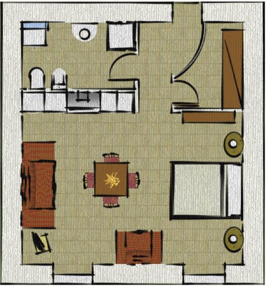 The floor plan of My Suite Home - Riva del Garda