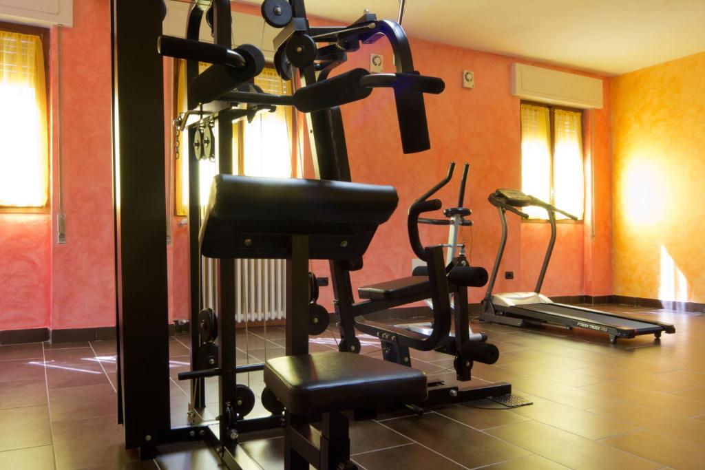 Fitness centrum a/nebo fitness zařízení v ubytování Hotel Edelweiss