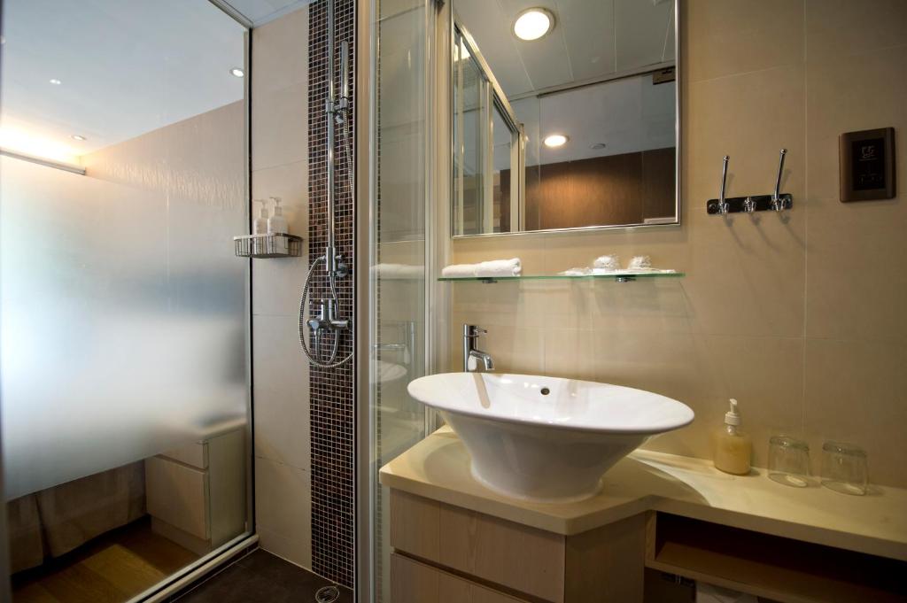 Koupelna v ubytování Wifi Boutique Hotel