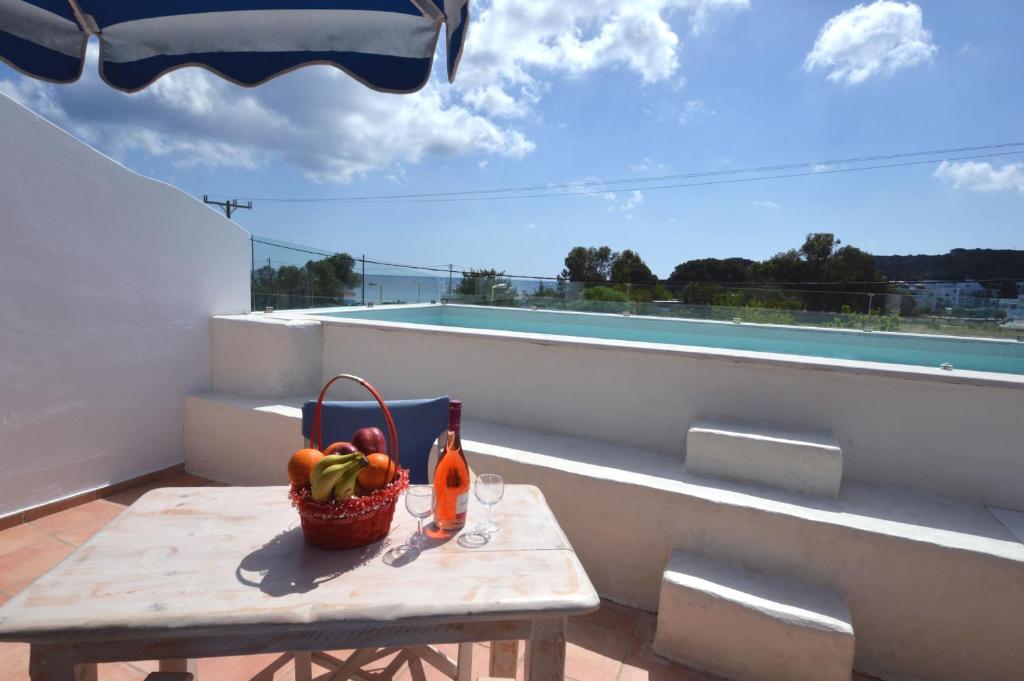 Balkón alebo terasa v ubytovaní Kathara Bay Apartments