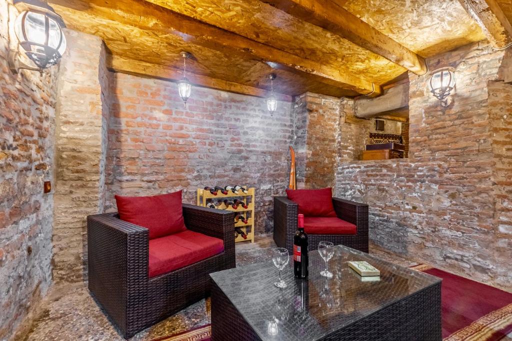 Posezení v ubytování Q&B House