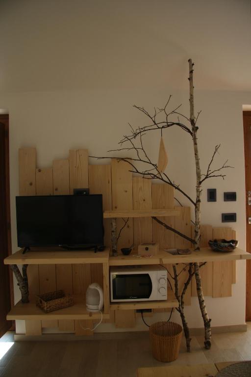 TV a/nebo společenská místnost v ubytování Skyline