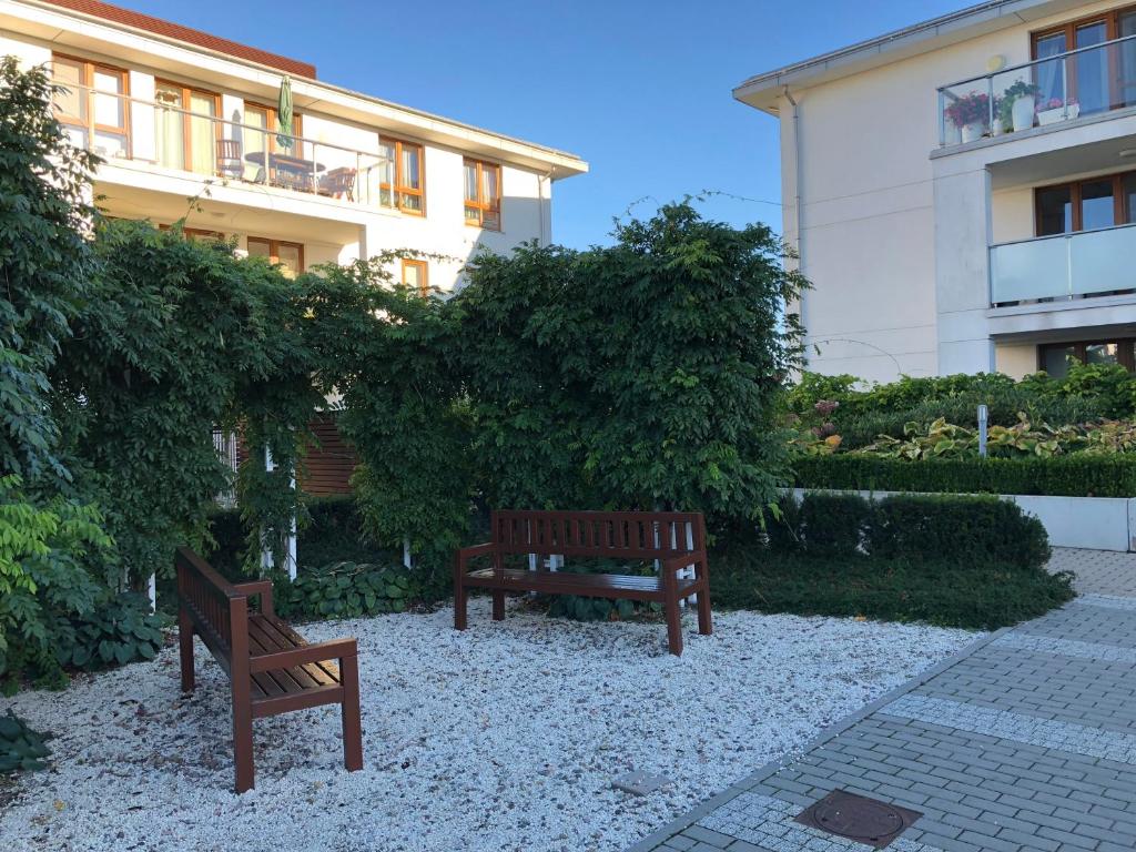 Zahrada ubytování Apartament Jaśminowy Shiraz Gdynia