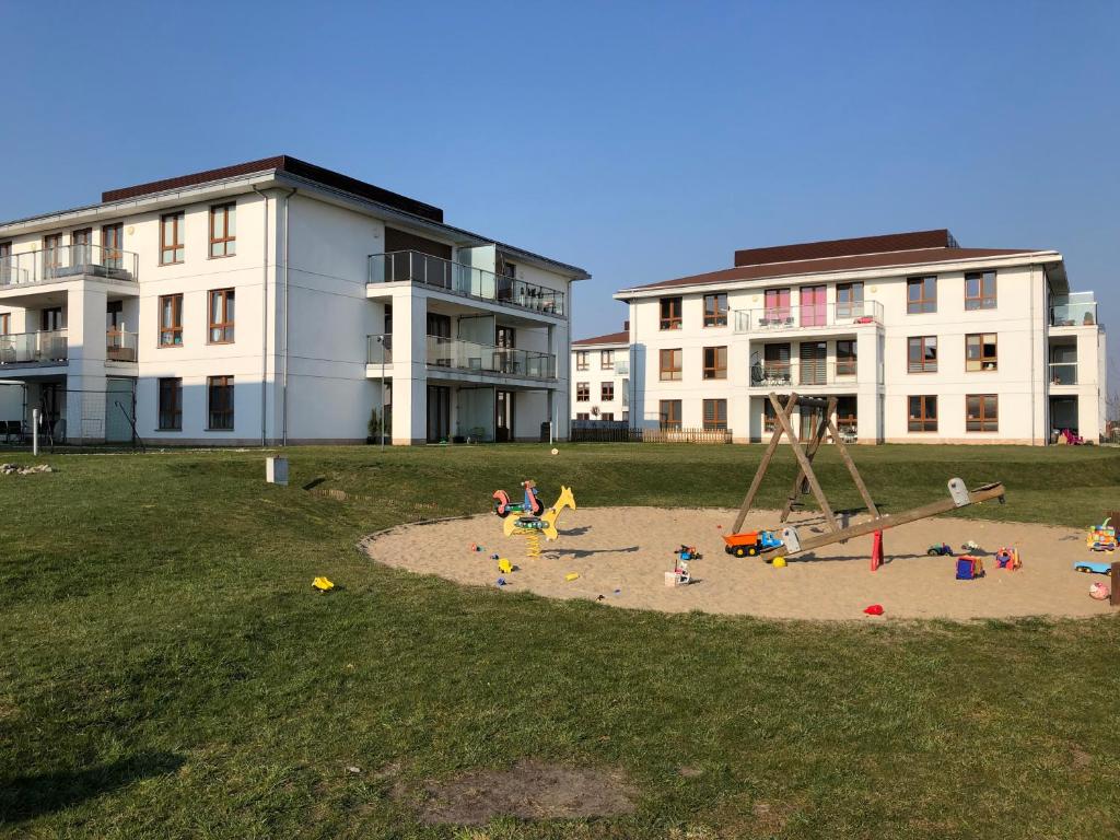 Herní místnost nebo prostor pro děti v ubytování Apartament Jaśminowy Shiraz Gdynia