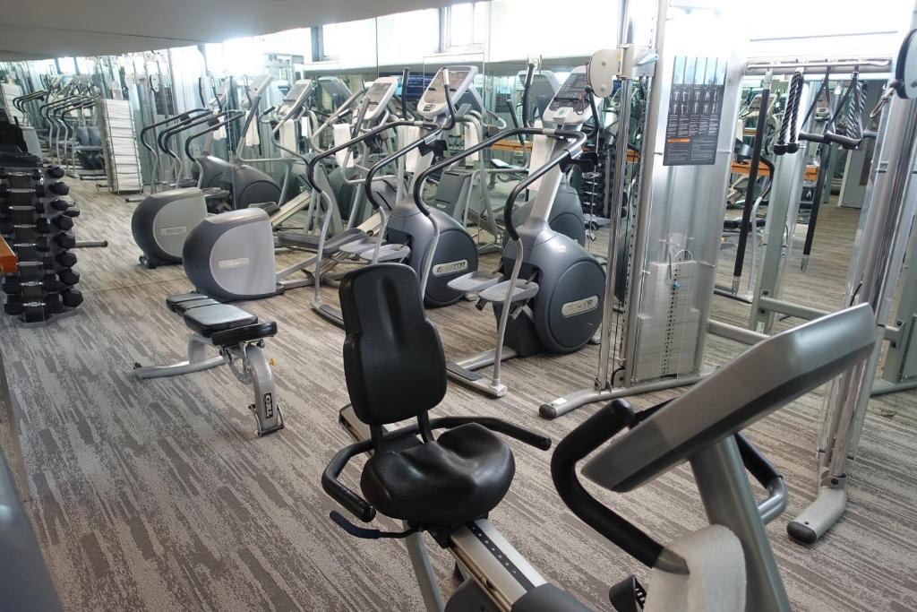 Fitness centrum a/nebo fitness zařízení v ubytování State Plaza Hotel