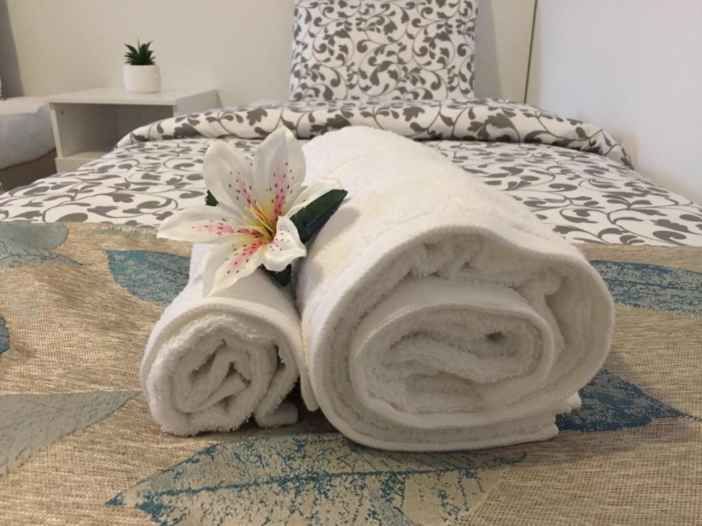 Postel nebo postele na pokoji v ubytování Top Style Villa