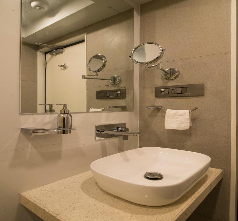 Koupelna v ubytování Hotel Wego