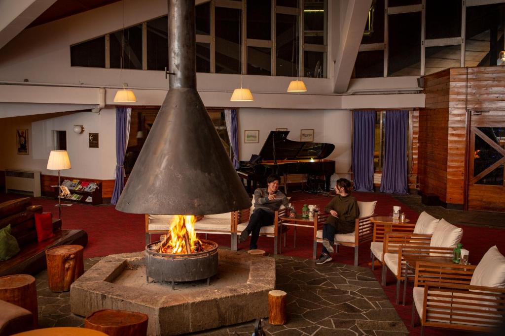 Posezení v ubytování Okushiga Kogen Hotel