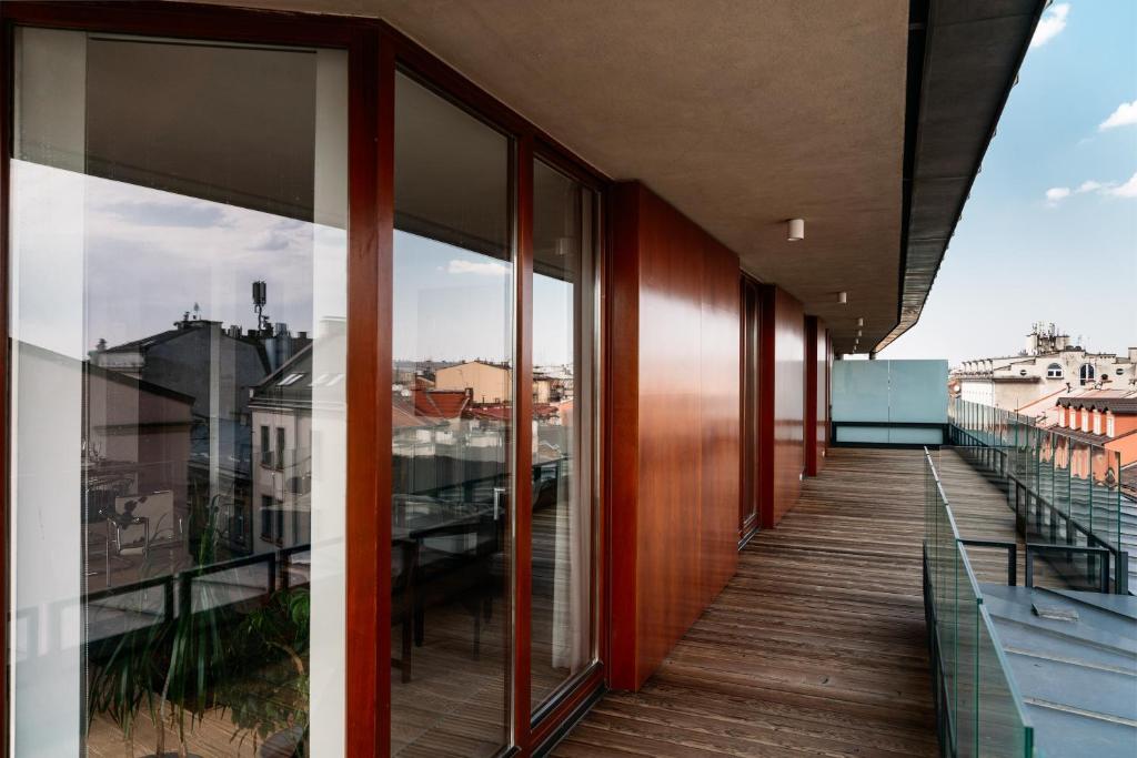 Balkón alebo terasa v ubytovaní Penthouse Uptown - LoftAffair