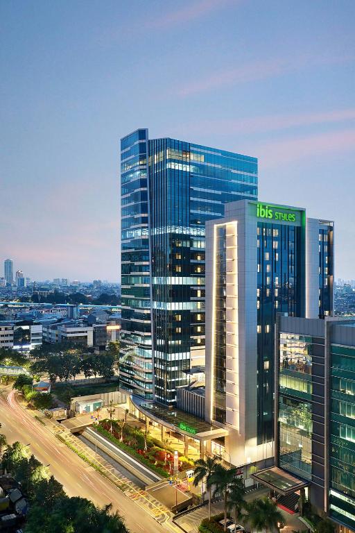 Linna Jakarta üldine vaade või majutusasutusest ibis Styles Jakarta Tanah Abang pildistatud vaade