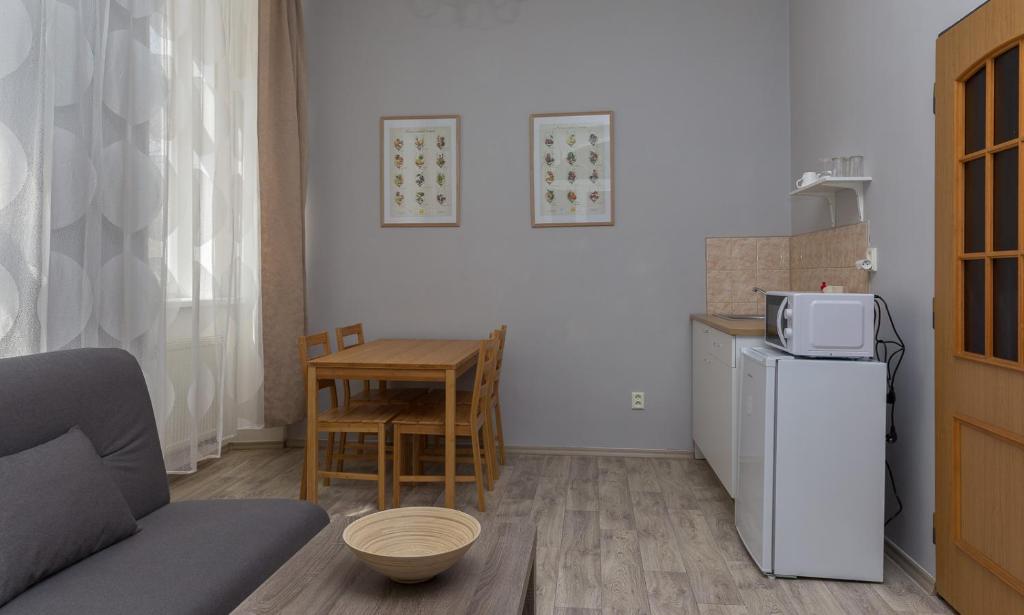 Kuchyň nebo kuchyňský kout v ubytování Hotel Richmond Teplice