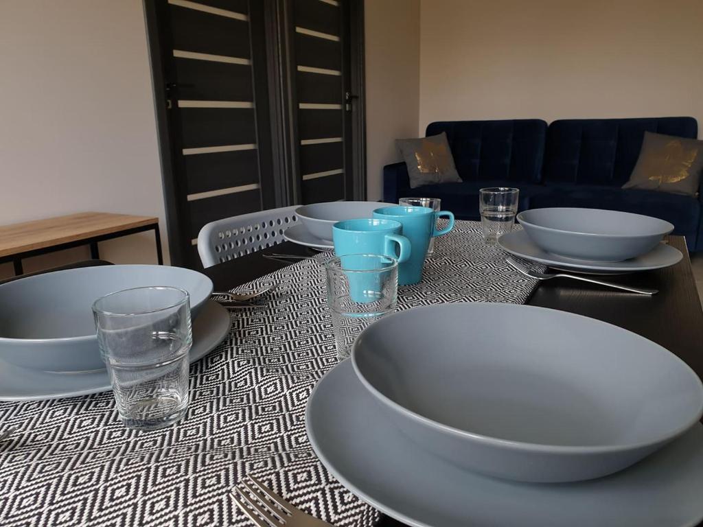 Posedenie v ubytovaní VISTULA two-bedroom Apartment