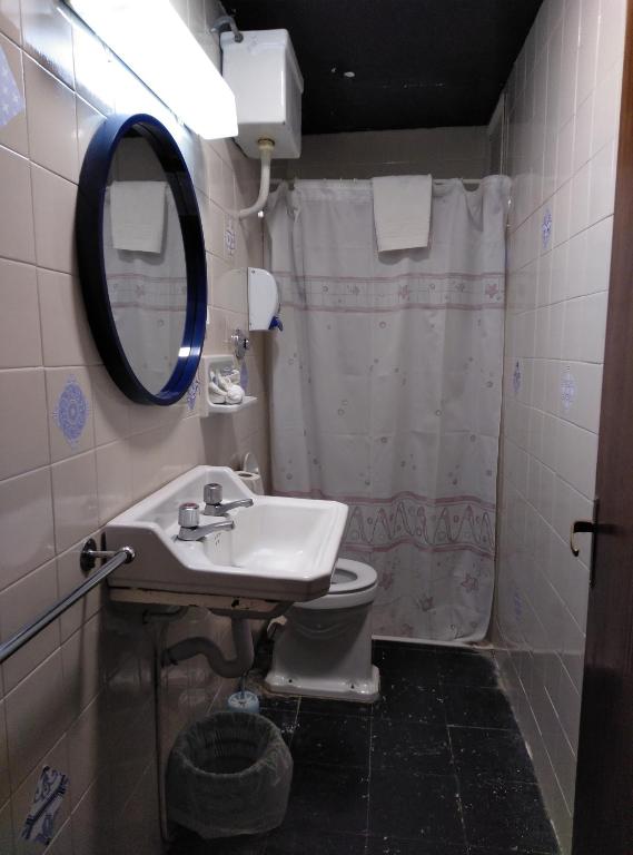 Koupelna v ubytování Hotel Corisco
