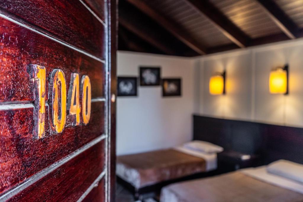 Postel nebo postele na pokoji v ubytování Abu Dabbab Lodge