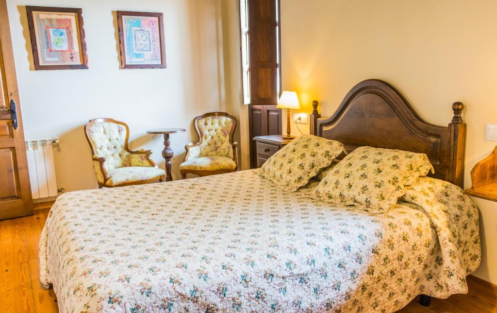 Postel nebo postele na pokoji v ubytování Casa de Aldea el Navaron