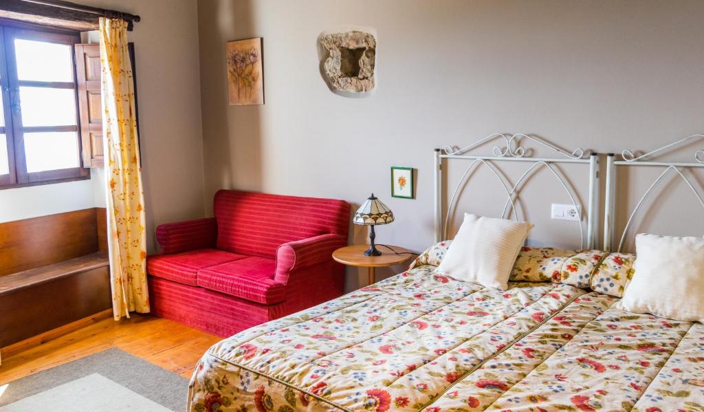 Postel nebo postele na pokoji v ubytování Casa de Aldea el Navaron