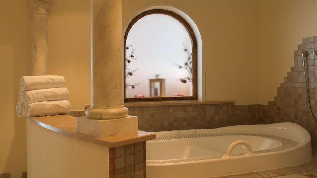 Koupelna v ubytování Hotel Trenker