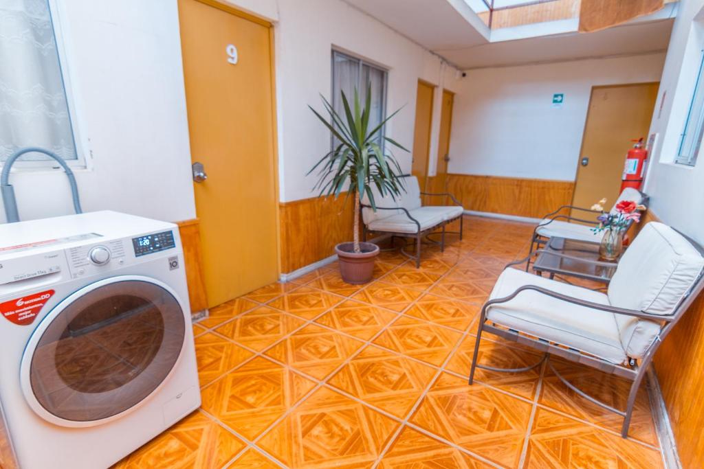Istumisnurk majutusasutuses Hostal El Descanso