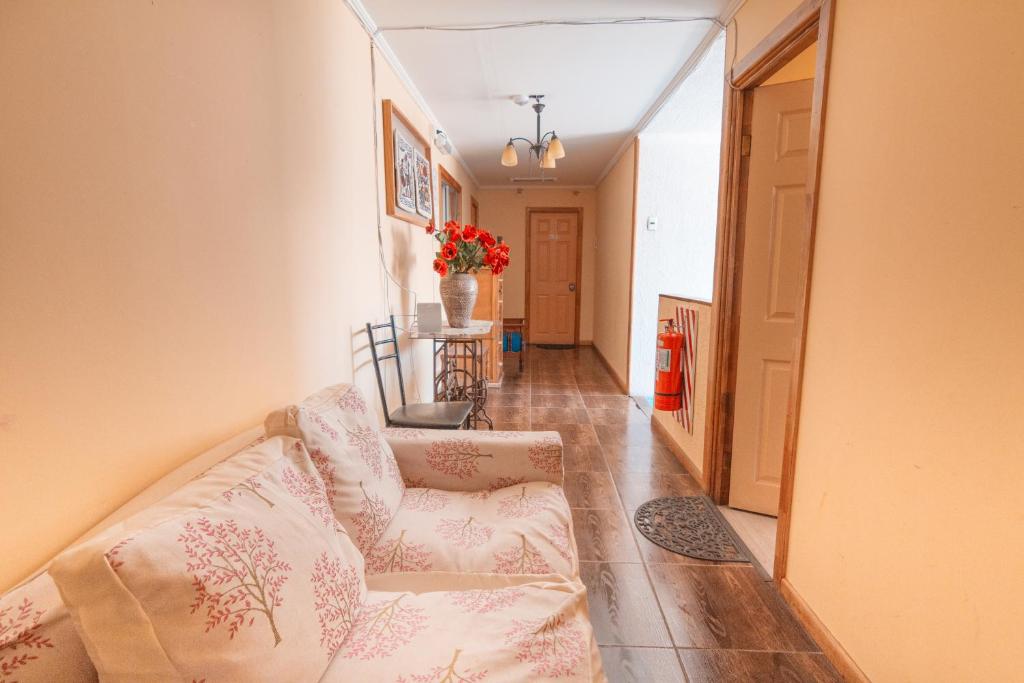 Istumisnurk majutusasutuses Hostal El Descanso