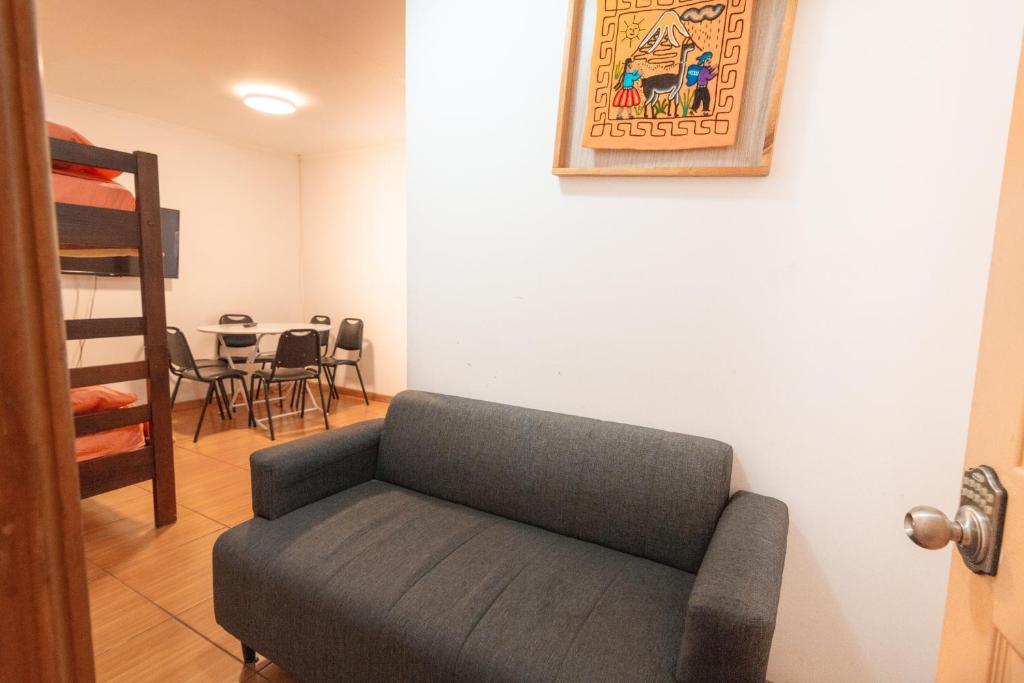Istumisnurk majutusasutuses Hostal El Descanso